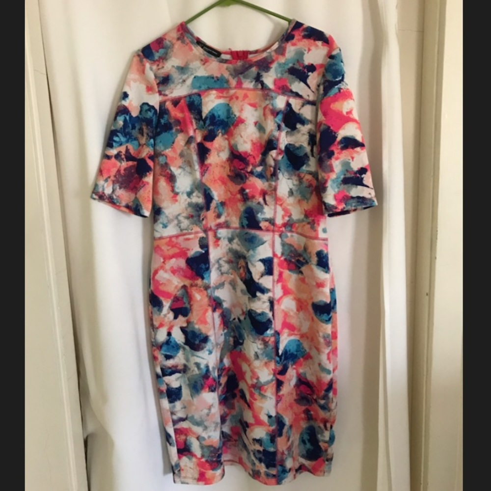 Colorful Short Sleeve Dress